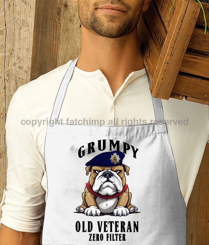 Grumpy Old Royal Corps of Transport Veteran Printed Cotton Unisex Apron