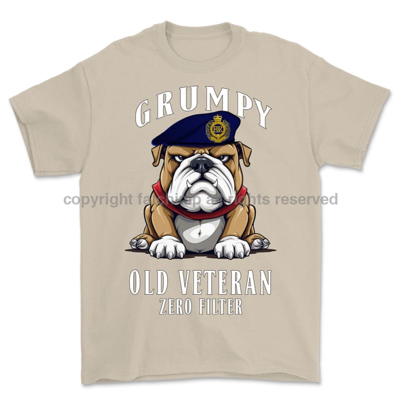 Grumpy Old Royal Engineers Veteran Printed T-Shirt