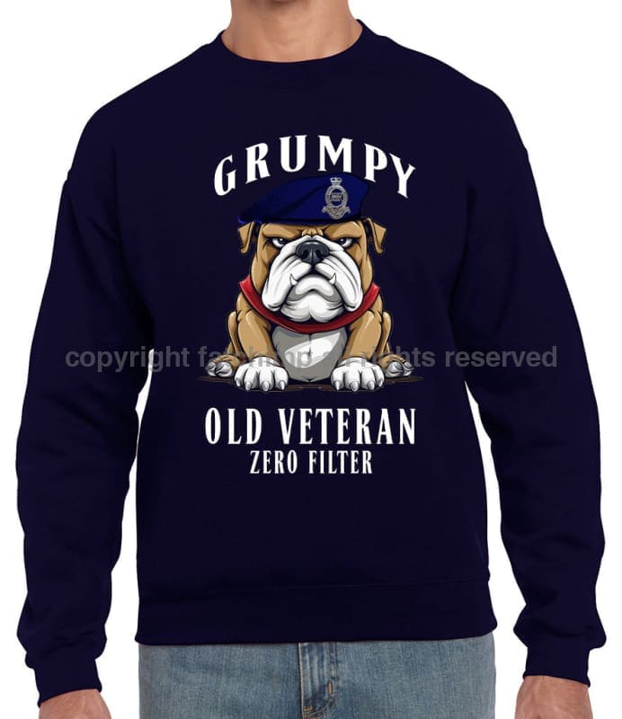 Grumpy Old Royal Horse Artillery Veteran Front Printed Sweater