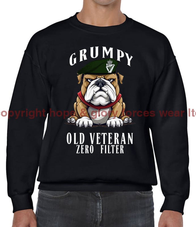 Grumpy Old Royal Irish Regiment Veteran Front Printed Sweater