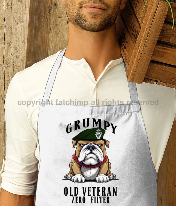 Grumpy Old Royal Irish Regiment Veteran Printed Cotton Unisex Apron