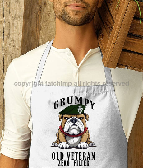 Grumpy Old Royal Irish Regiment Veteran Printed Cotton Unisex Apron