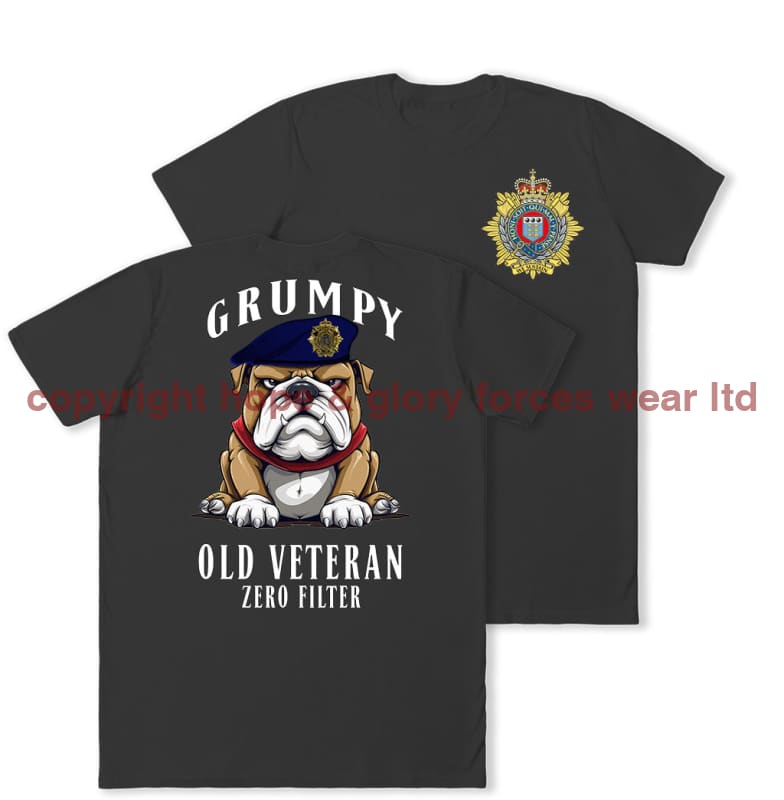 Grumpy Old Royal Logistic Corps Veteran Double Print T-Shirt – Fat ...