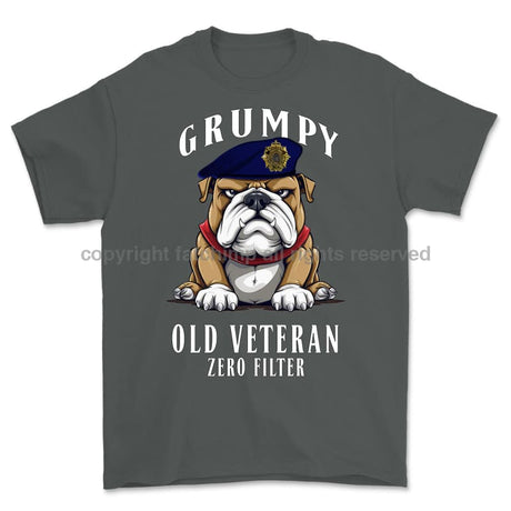Grumpy Old Royal Logistic Corps Veteran Printed T-Shirt
