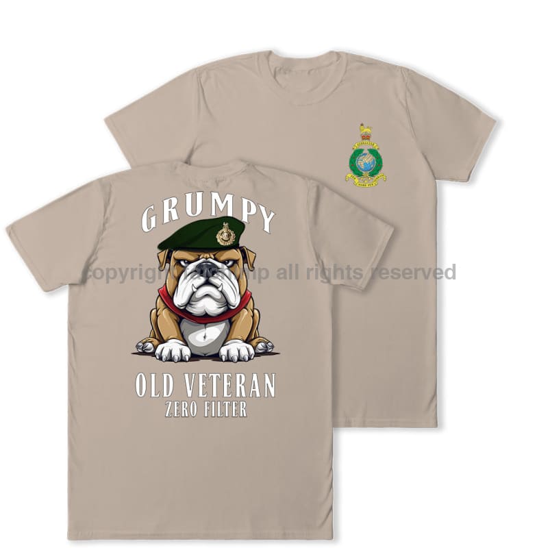 Grumpy Old Royal Marines Veteran Double Print T-Shirt