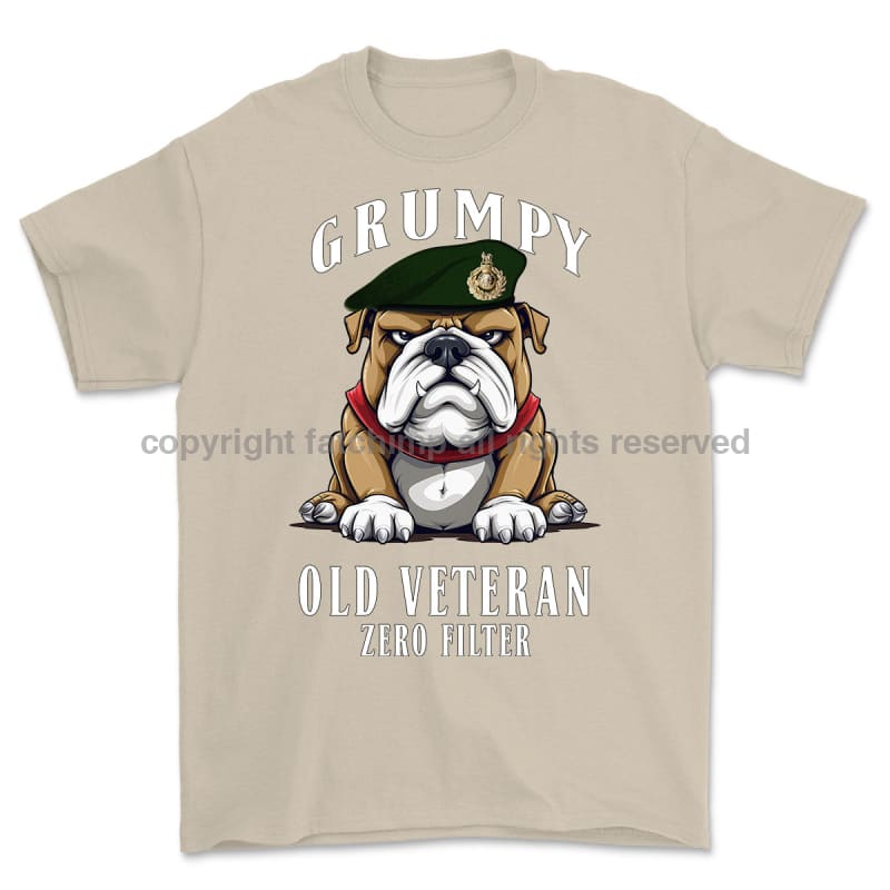 Grumpy Old Royal Marines Veteran Printed T-Shirt
