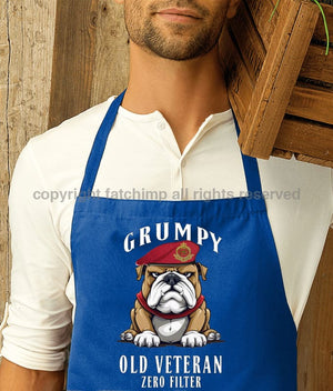 Grumpy Old Royal Military Police Veteran Printed Cotton Unisex Apron