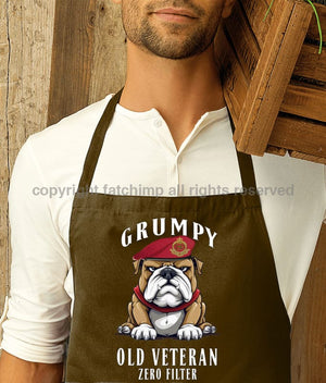 Grumpy Old Royal Military Police Veteran Printed Cotton Unisex Apron