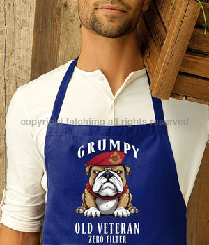 Grumpy Old Royal Military Police Veteran Printed Cotton Unisex Apron