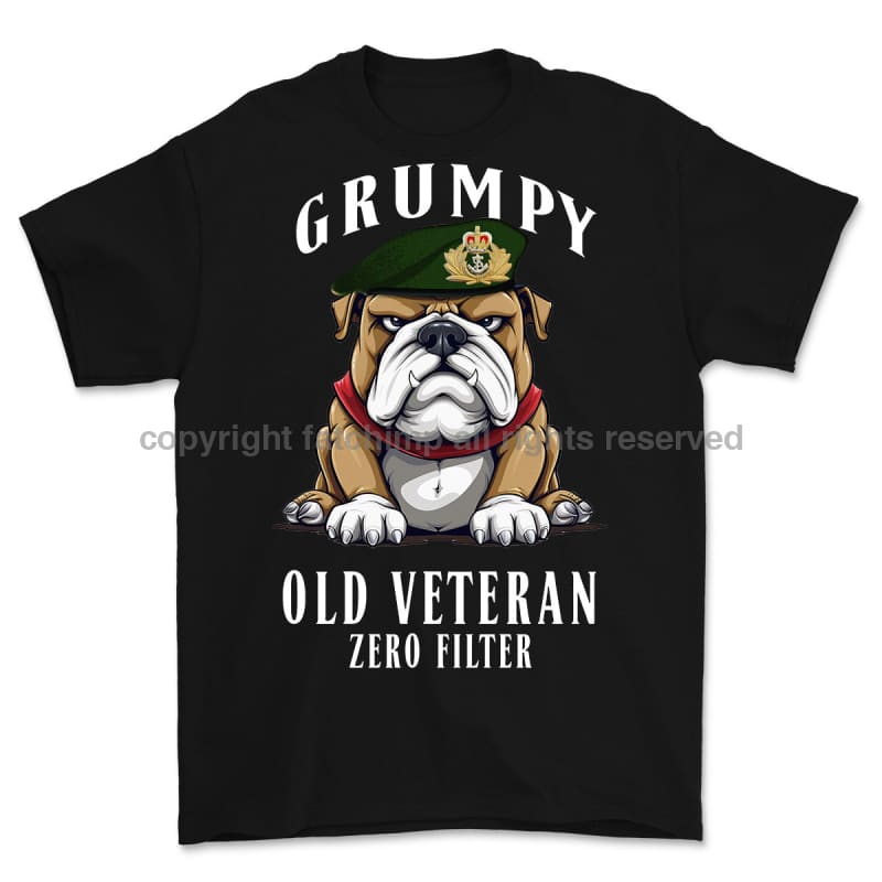 Grumpy Old Royal Navy Officer Printed T-Shirt Small 34/36’ / Black