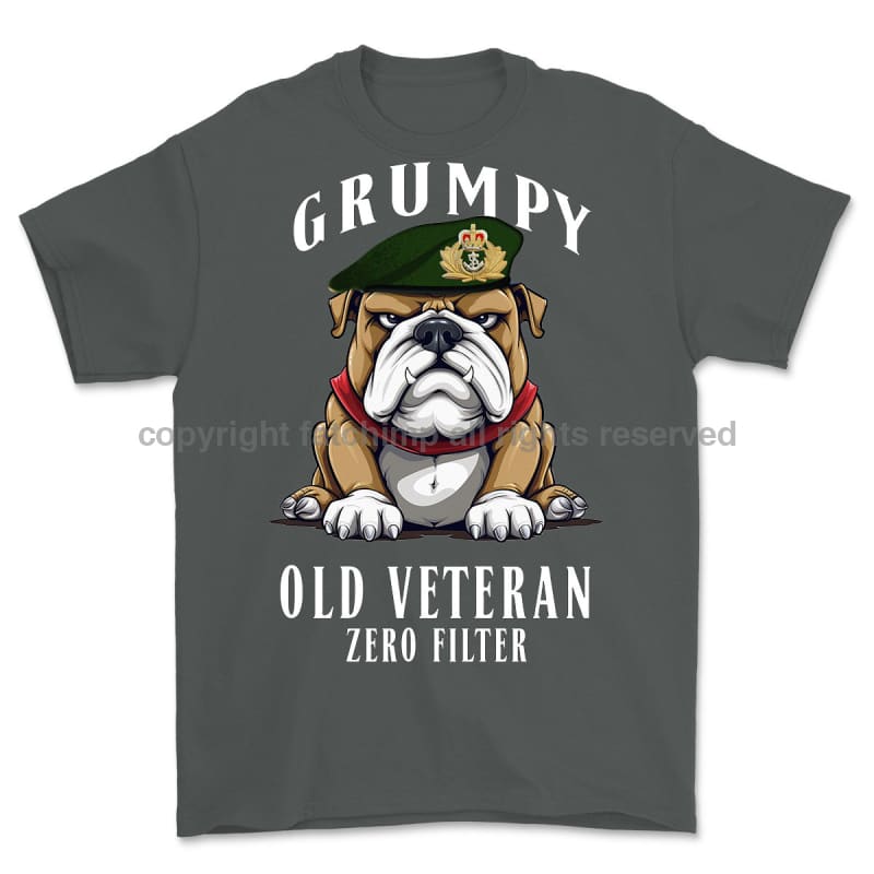 Grumpy Old Royal Navy Officer Printed T-Shirt Small 34/36’ / Charcoal