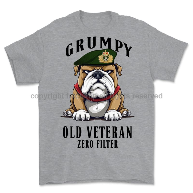 Grumpy Old Royal Navy Officer Printed T-Shirt Small 34/36’ / Sports Grey
