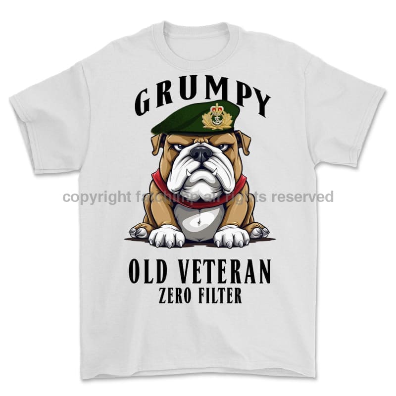Grumpy Old Royal Navy Officer Printed T-Shirt Small 34/36’ / White