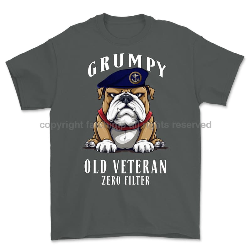Grumpy Old Royal Navy Veteran Printed T-Shirt