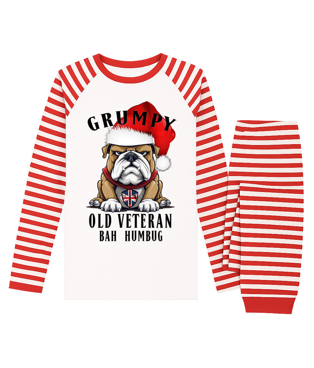 Grumpy Old Veteran 'Bah Humbug' Christmas Pyjamas