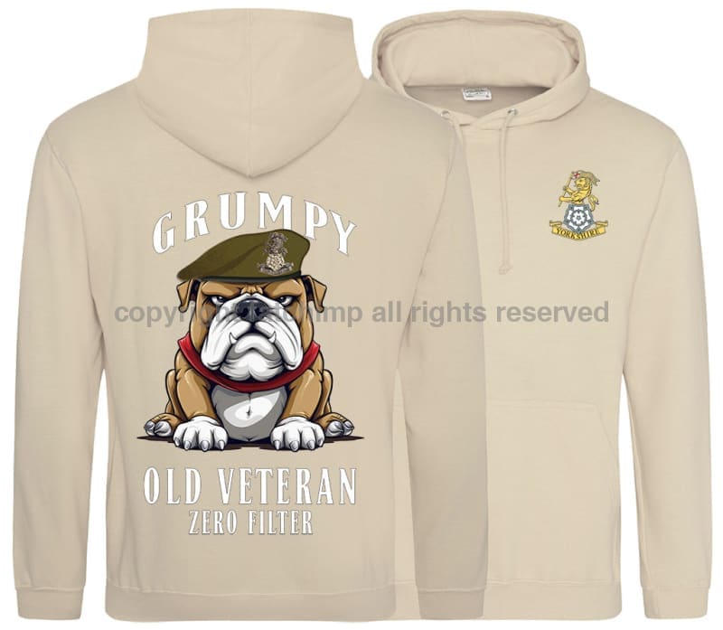 Grumpy Old Yorkshire Regiment Veteran Double Side Printed Hoodie