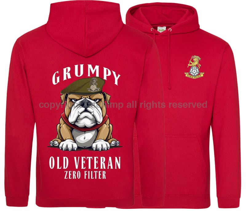 Grumpy Old Yorkshire Regiment Veteran Double Side Printed Hoodie