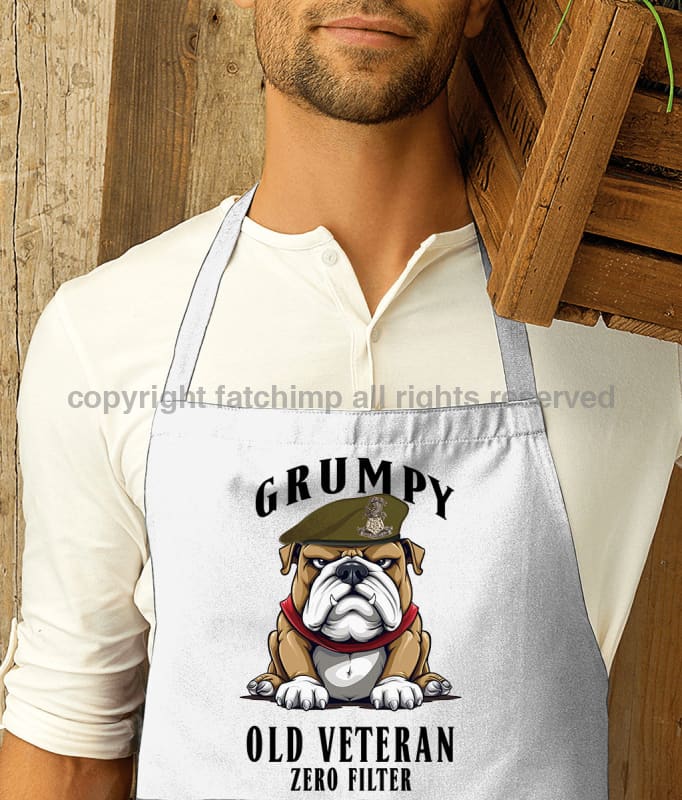 Grumpy Old Yorkshire Regiment Veteran Printed Cotton Unisex Apron
