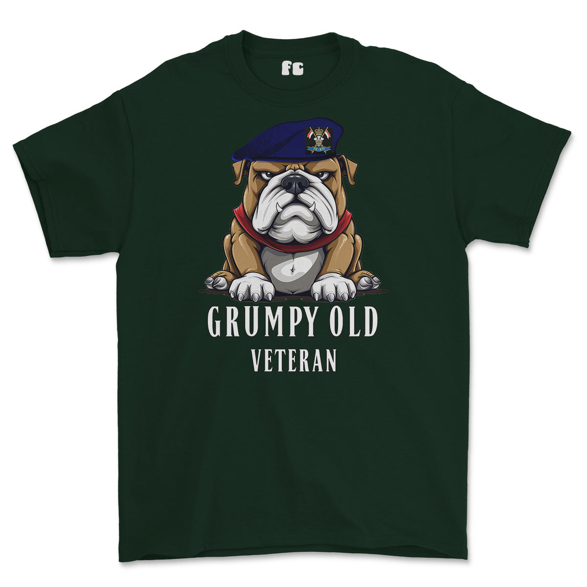 Grumpy Old 9th/12th Royal Lancers Veteran Printed T-Shirt