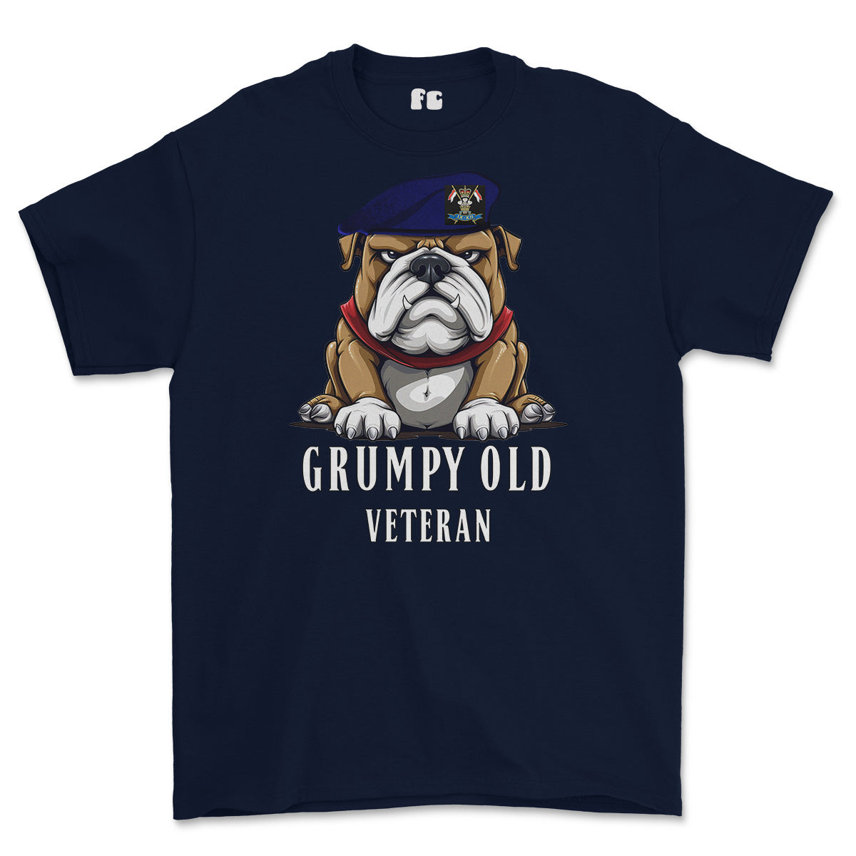 Grumpy Old 9th/12th Royal Lancers Veteran Printed T-Shirt