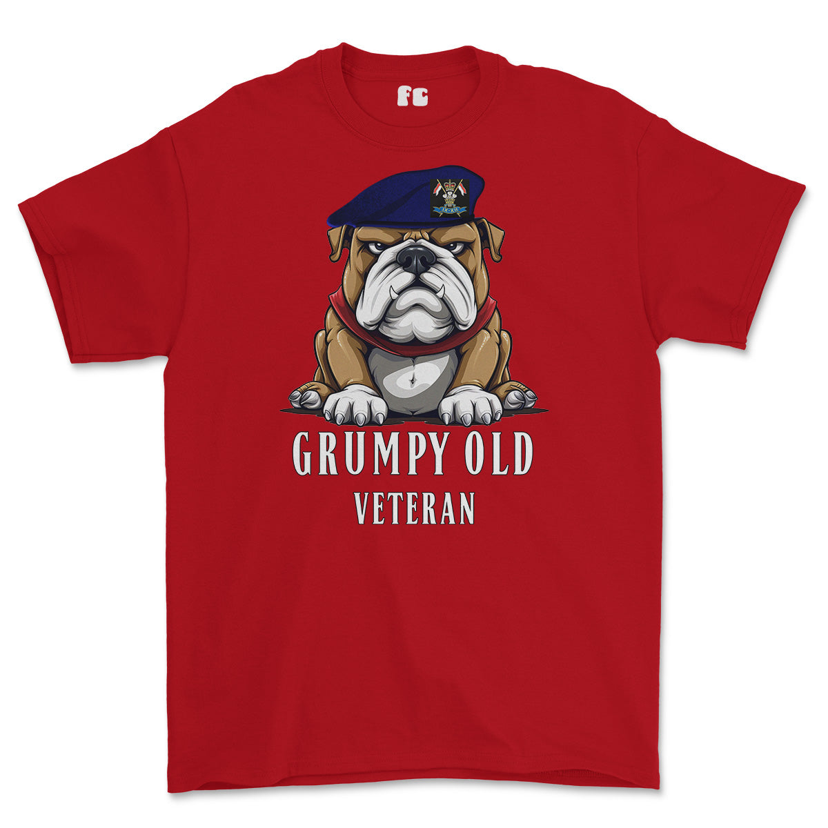 Grumpy Old 9th/12th Royal Lancers Veteran Printed T-Shirt