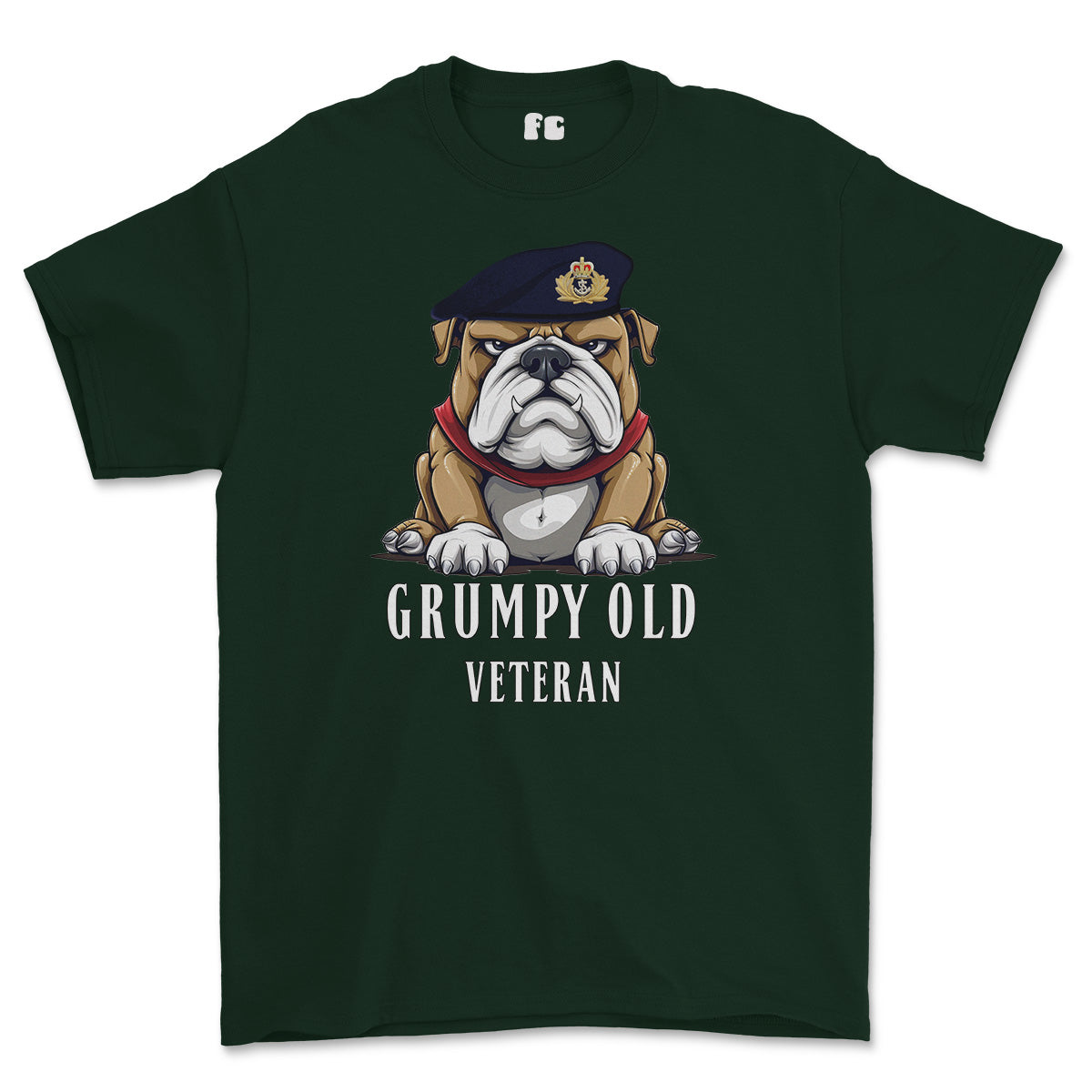Grumpy Old Royal Navy Officer Printed T-Shirt