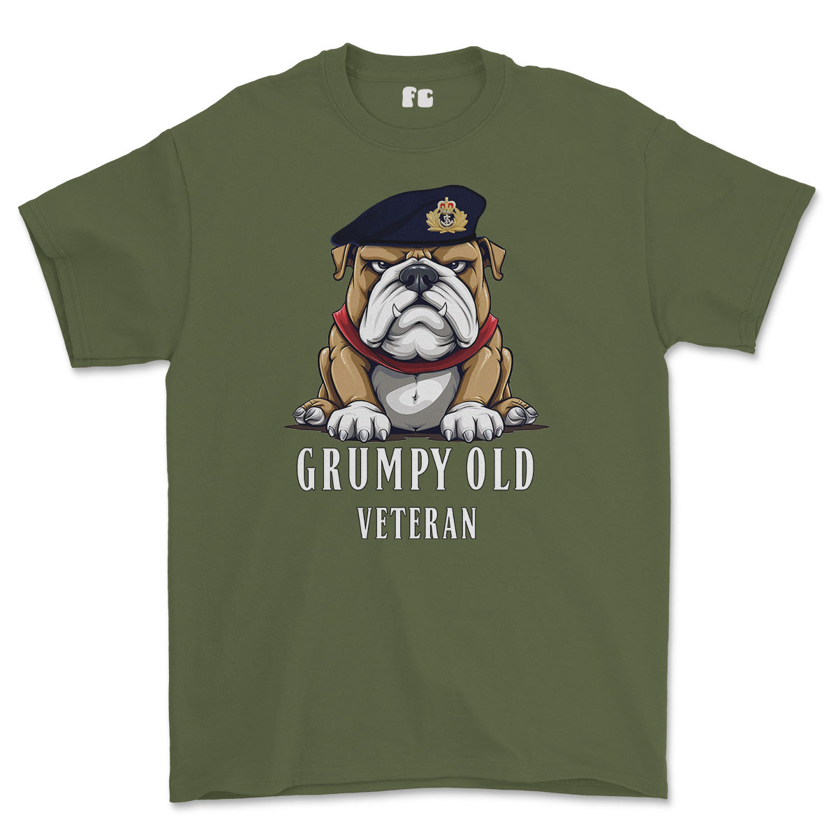 Grumpy Old Royal Navy Officer Printed T-Shirt