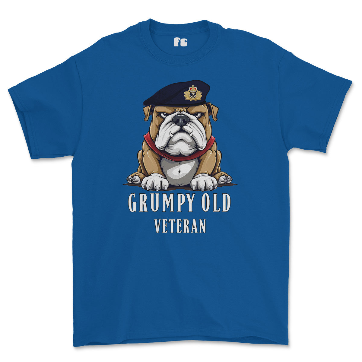 Grumpy Old Royal Navy Officer Printed T-Shirt