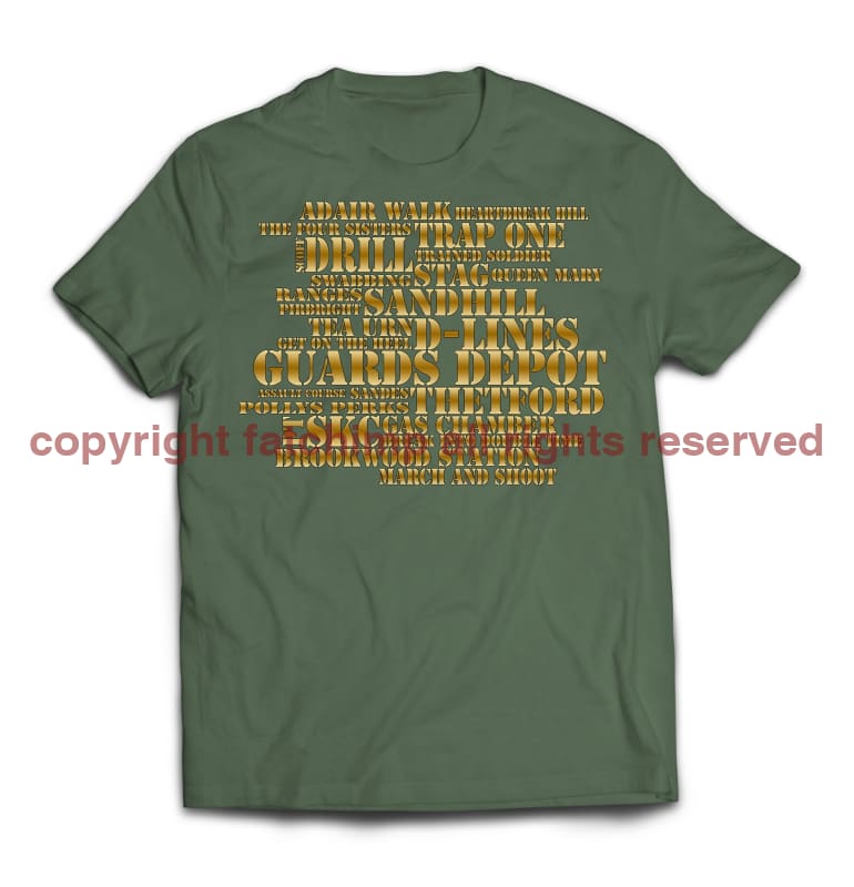 Guards Jargon Mash-Up Printed T-Shirt