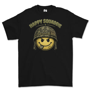 Happy Squaddie Printed T-Shirt
