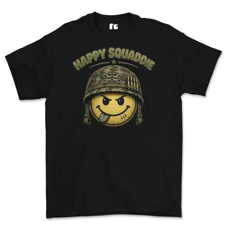 Happy Squaddie Printed T-Shirt