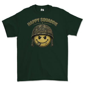 Happy Squaddie Printed T-Shirt