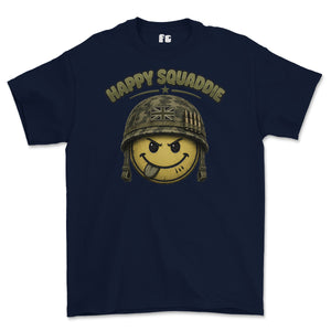 Happy Squaddie Printed T-Shirt