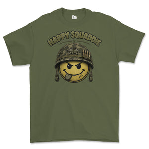 Happy Squaddie Printed T-Shirt