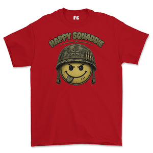 Happy Squaddie Printed T-Shirt