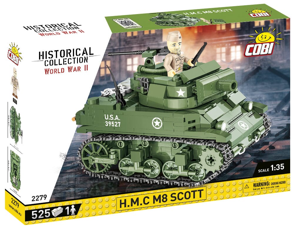 H.M.C M8 Scott brick tank model - COBI 2279 - 525 bricks