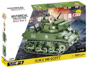 H.M.C M8 Scott brick tank model - COBI 2279 - 525 bricks