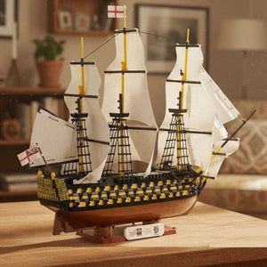 HMS Victory brick warship model - COBI 20096 - 2380 bricks