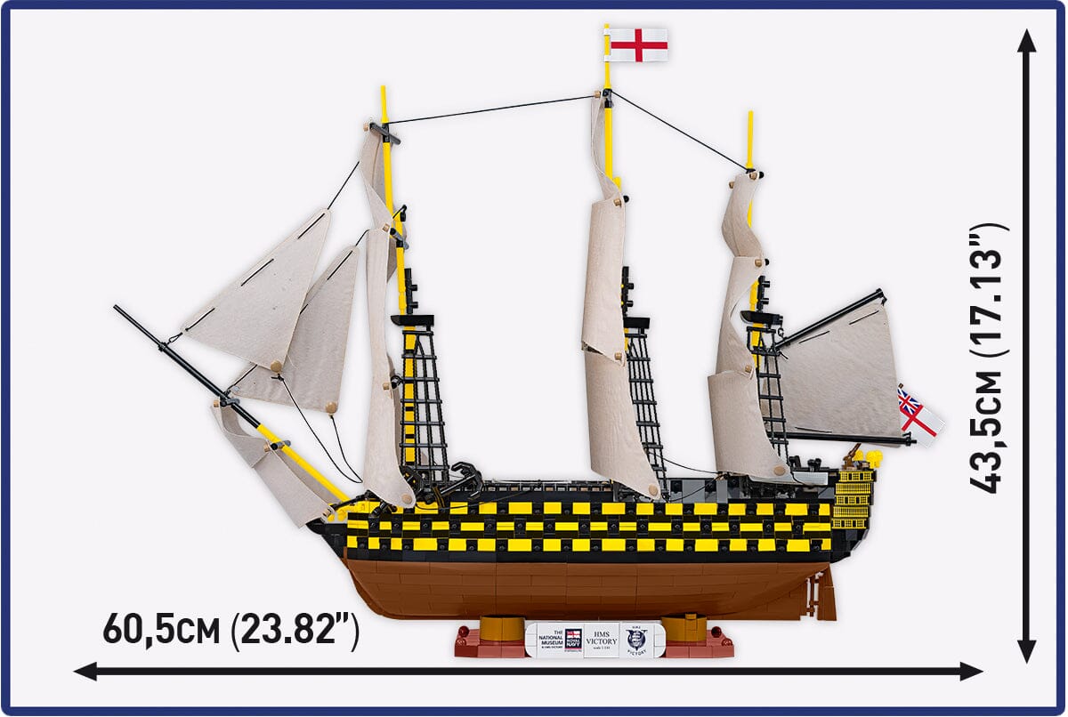 HMS Victory brick warship model - COBI 20096 - 2380 bricks