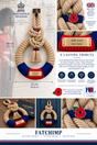 Household Division Handcrafted Commemorative Rope Wreath - Made in Dorset