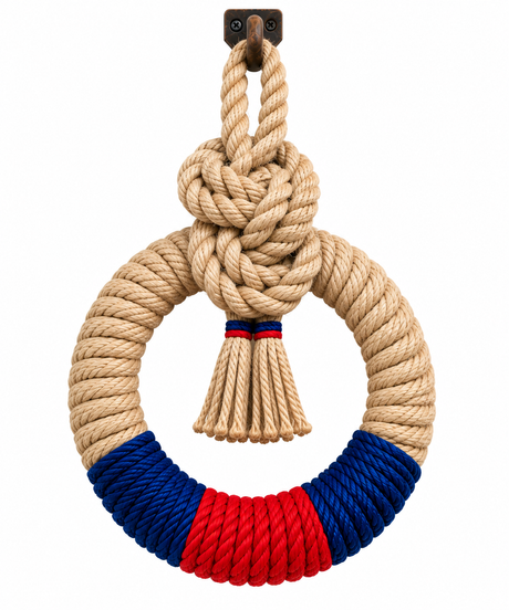 Household Division Handcrafted Commemorative Rope Wreath - Made in Dorset