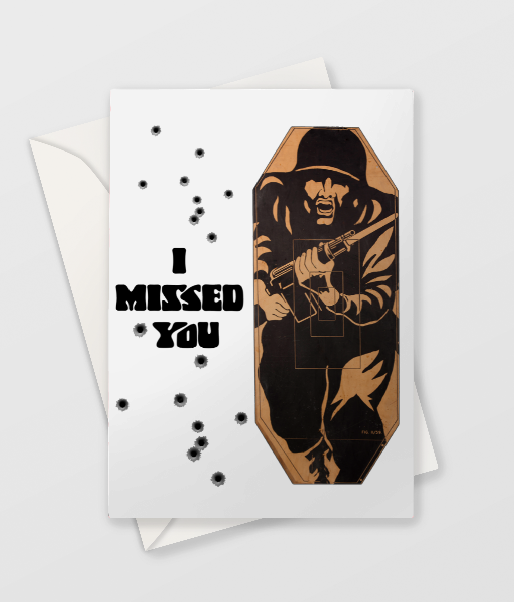 I Missed You Military Greetings Card