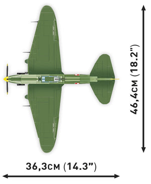 Ilyushin II 02 Sturmovik MWP 623 brick plane model - COBI 5744- 636 bricks