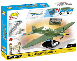 Ilyushin II 02 Sturmovik MWP 623 brick plane model - COBI 5744- 636 bricks