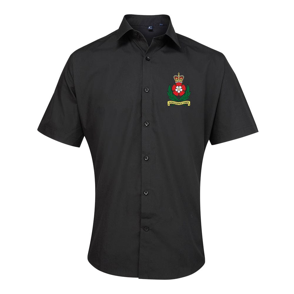 Intelligence Corps Embroidered Short Sleeve Oxford Shirt