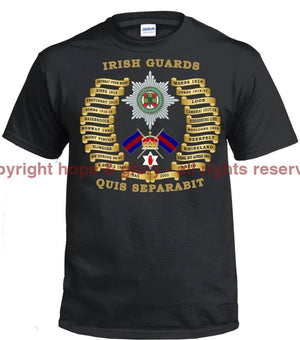 Irish Guards Battle Honours Printed T-Shirt