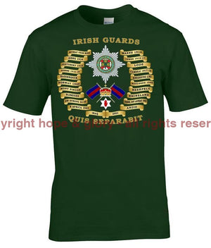 Irish Guards Battle Honours Printed T-Shirt