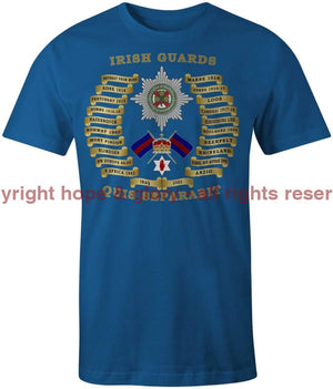 Irish Guards Battle Honours Printed T-Shirt