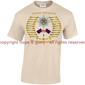 Irish Guards Battle Honours Printed T-Shirt