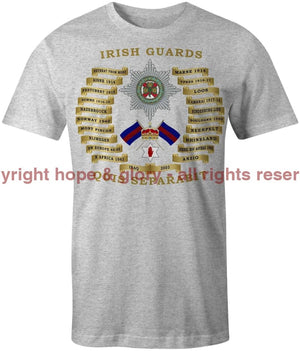Irish Guards Battle Honours Printed T-Shirt